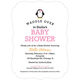 Pink Penguin Waddle Over Shower Invitations Image 3 of 6